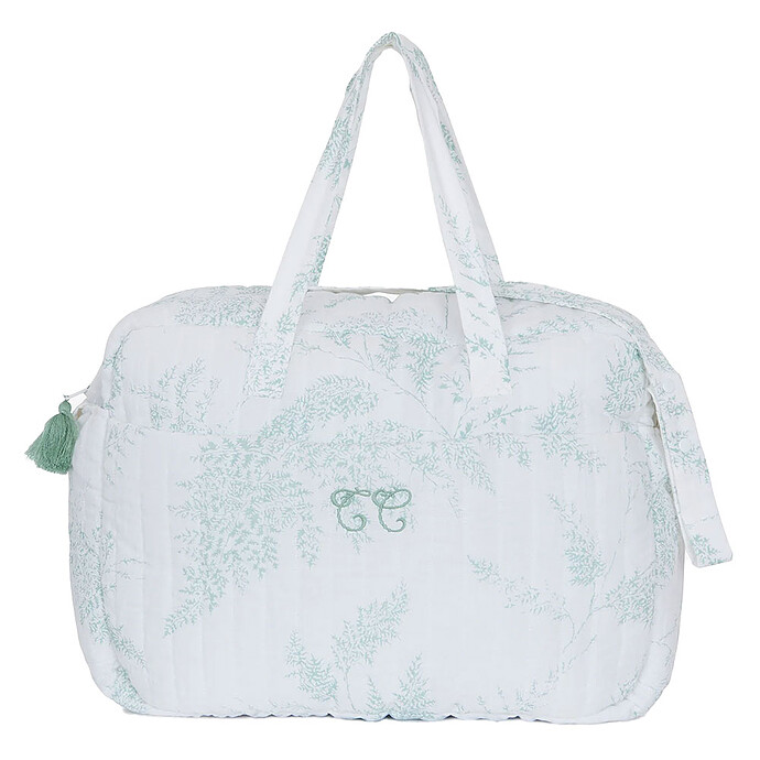 Sac à Langer - Feuillage Vert Tartine et Chocolat