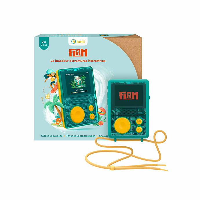 Baladeur Intéractif FLAM et Coque - Vert Lunii