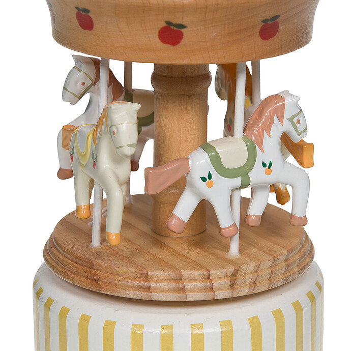 Boîte à Musique Carrousel Pomme Amadeus