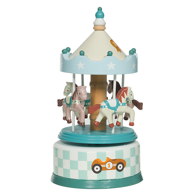 Boîte à Musique Carrousel Rallye Voiture Amadeus