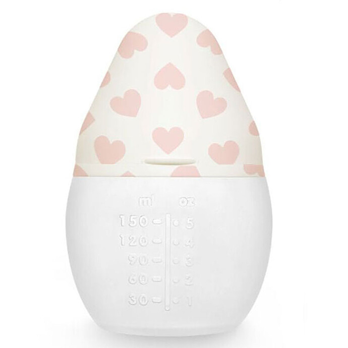 Biberon BibRond Full of Love Pink - 150 ml Elhée