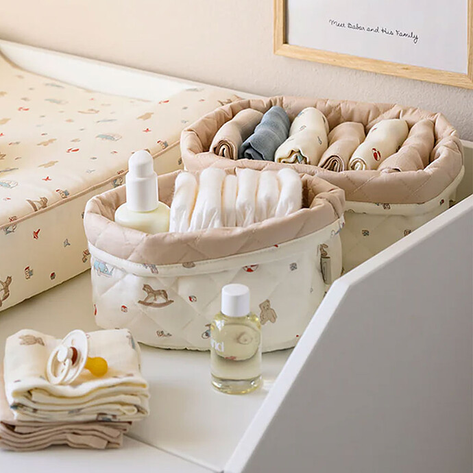 Avis Lot de 2 Paniers de Rangement - Vintage Toys