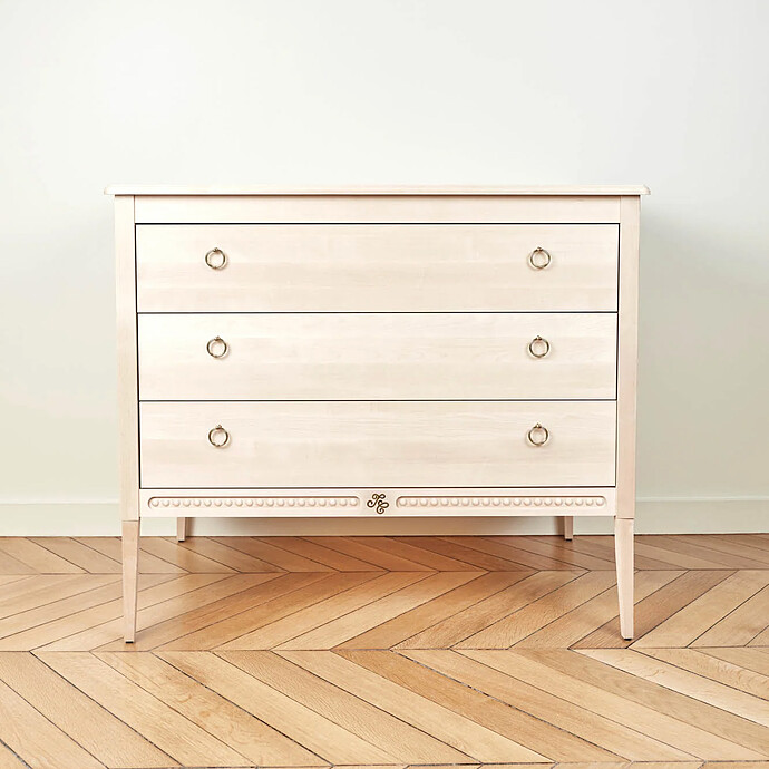 Commode et Plan à Langer Gustavienne - Naturel Tartine et Chocolat