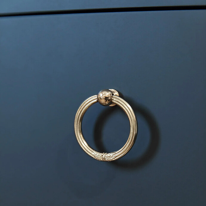 Commode et Plan à Langer Gustavienne - Bleu Profond pas cher