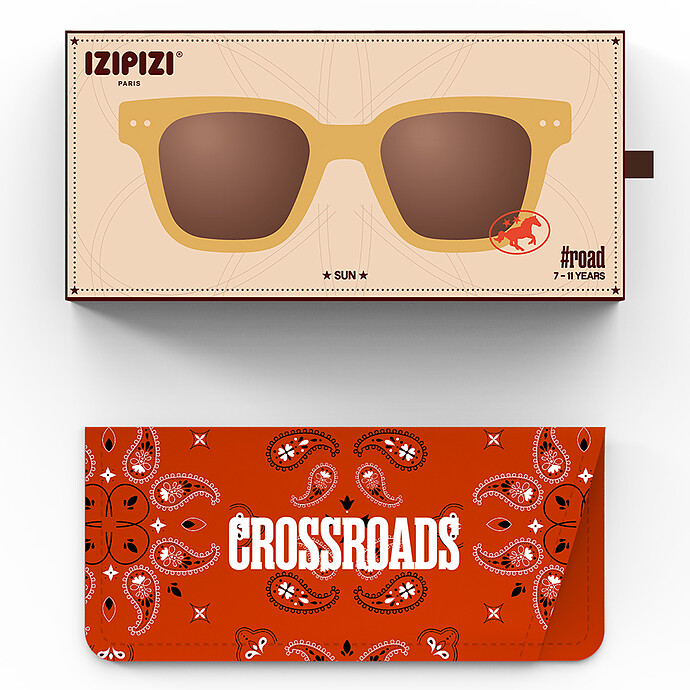 Lunettes de Soleil Junior #Road 7/11 Ans - Golden Canyon pas cher