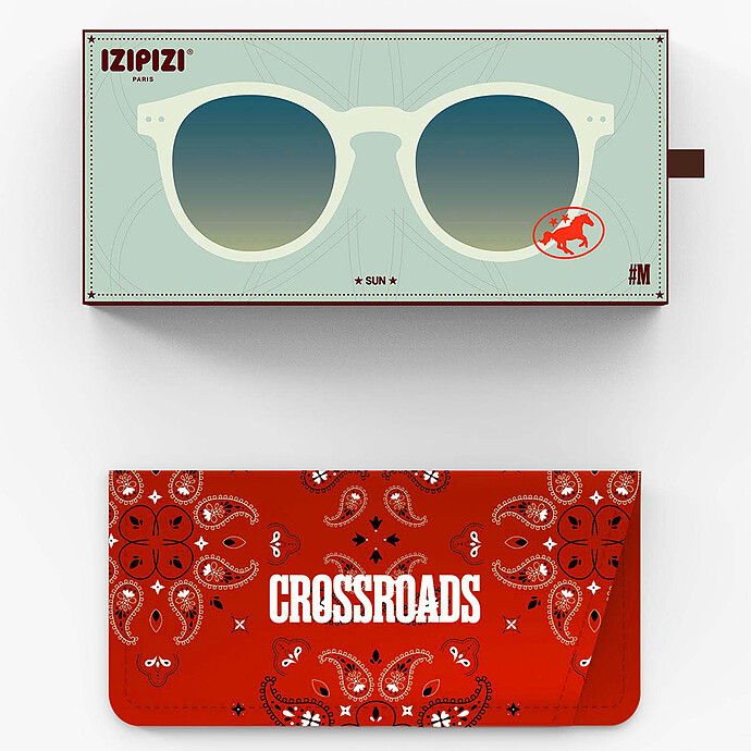 Lunettes de Soleil Adulte #M - Green Fields pas cher