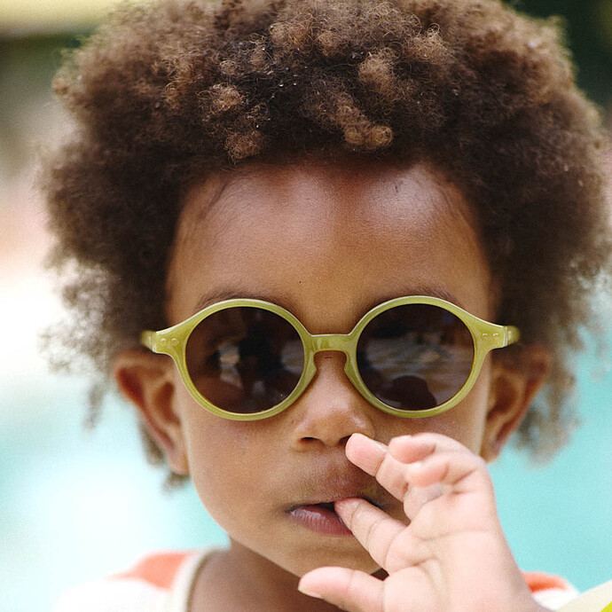 Lunettes de Soleil Baby #D 0/3 Ans - Glossy Kaki pas cher