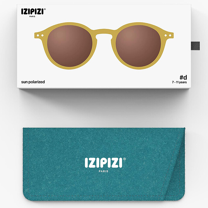 Lunettes de Soleil Junior #D 7/11 Ans - Golden Green pas cher