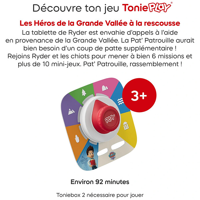 Mon Coffret Interactif Toniebox 2 - La Pat' Patrouille Tonies