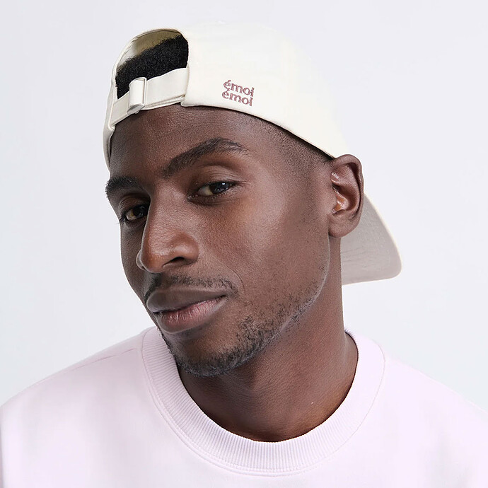 Casquette L'Amour est Déclaré - Ivoire et Chocolat pas cher