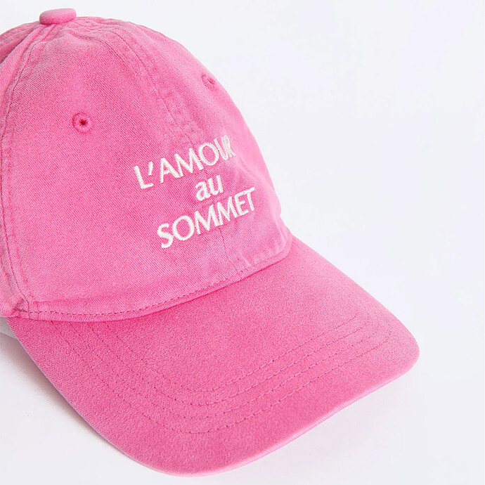 Casquette L'Amour au Sommet - Rose Garment émoi émoi