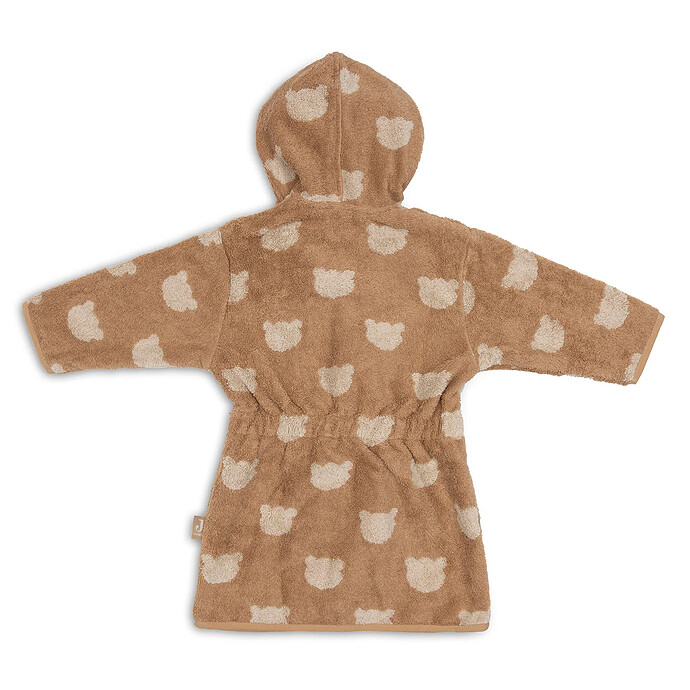 Peignoir de Bain Eponge Jacquard Teddy Bear Biscuit - 1/2 Ans Jollein