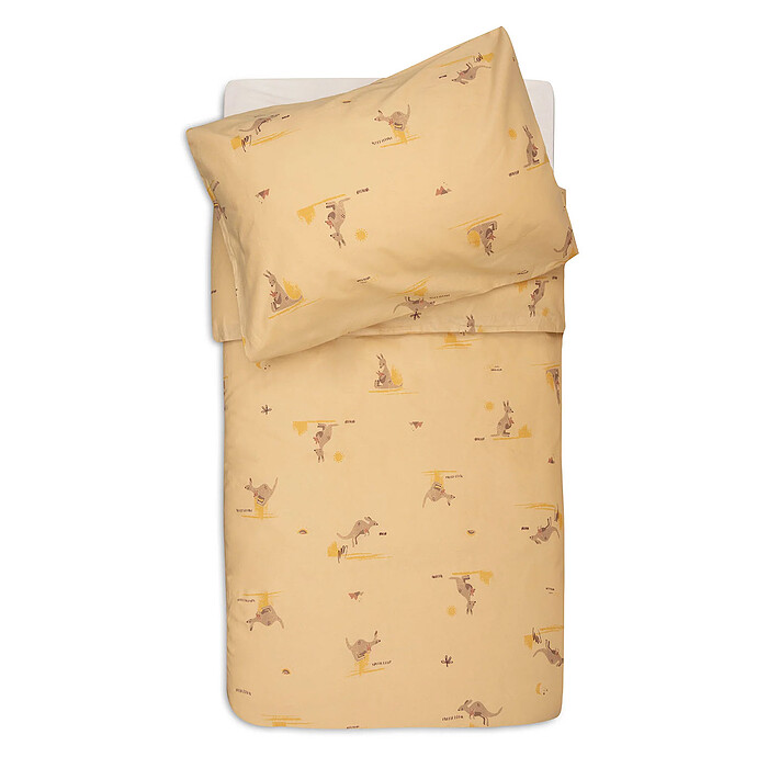 Housse de Couette et Taie Kangaroots - 100 x 140 cm Jollein