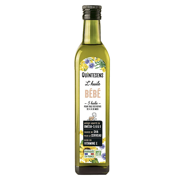 Huile Bébé Bio Quintesens - 25 cl Popote