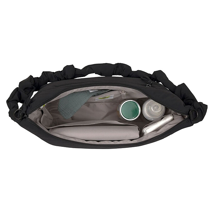 Sac à Langer Banane Lunua Up - Noir LÄSSIG