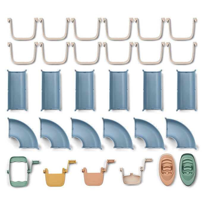 Circuit d'Eau Cassian - Beach Blue Multi Mix Liewood