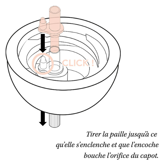 Achat Tasse avec Paille Lestée Coconut Toile de Jouy Gris - 240 ml