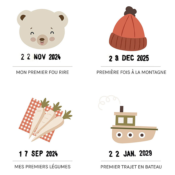 Avis Affiche Mes Premières Fois Ourson - 50 x 40 cm