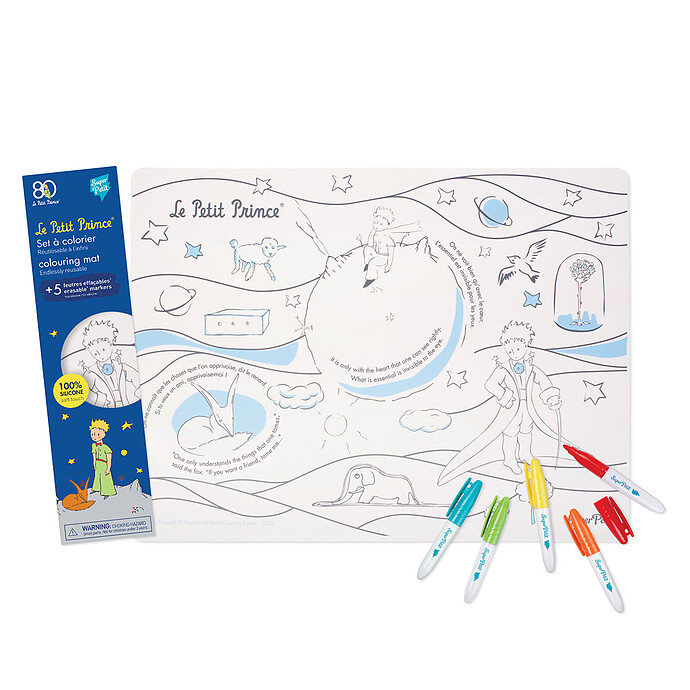 Set de Table à Colorier et ses 5 Feutres - Le Petit Prince Super Petit