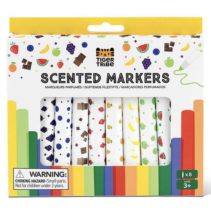 Lot de 8 Feutres Parfumés Tiger Tribe