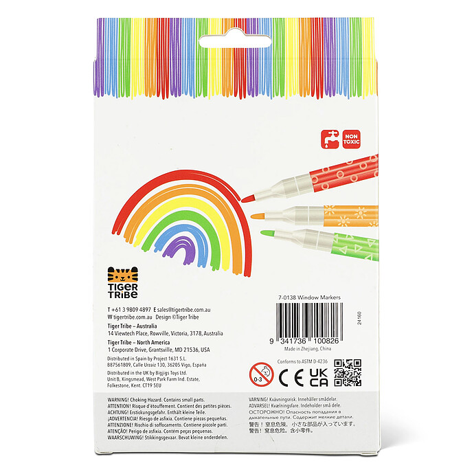 Achat Lot de 6 Feutres pour Vitre