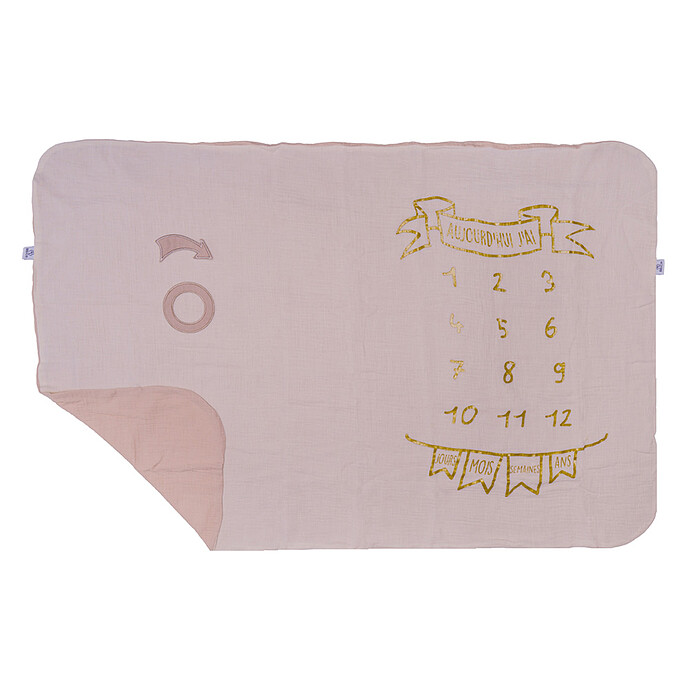 Couverture 2-en1 et 2 Accessoires - Ecru et Biscuit BB&Co