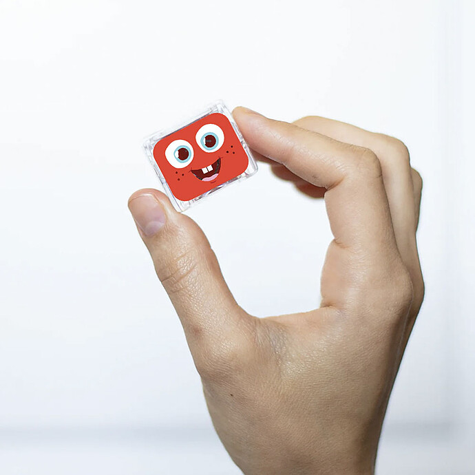 Lot de 4 Cubes Lumineux - Sammy Rouge Glo Pals