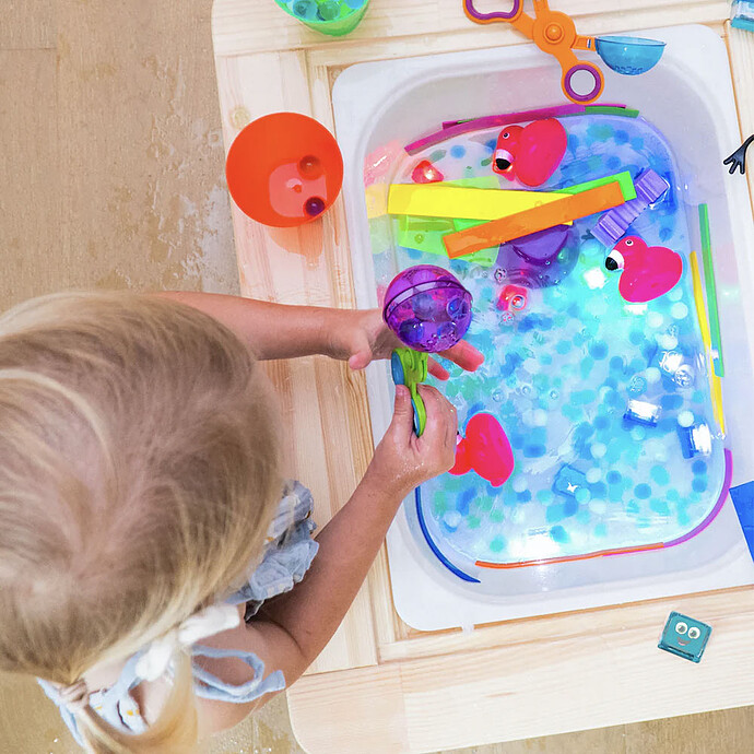 Avis Lot de 4 Cubes Lumineux - Blair Bleu