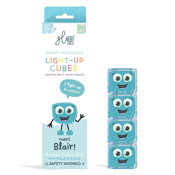 Lot de 4 Cubes Lumineux - Blair Bleu Glo Pals