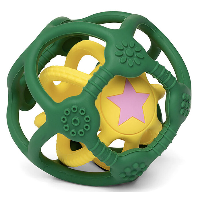 Lot de 2 Balles Sensorielles - Vert et Jaune Little L