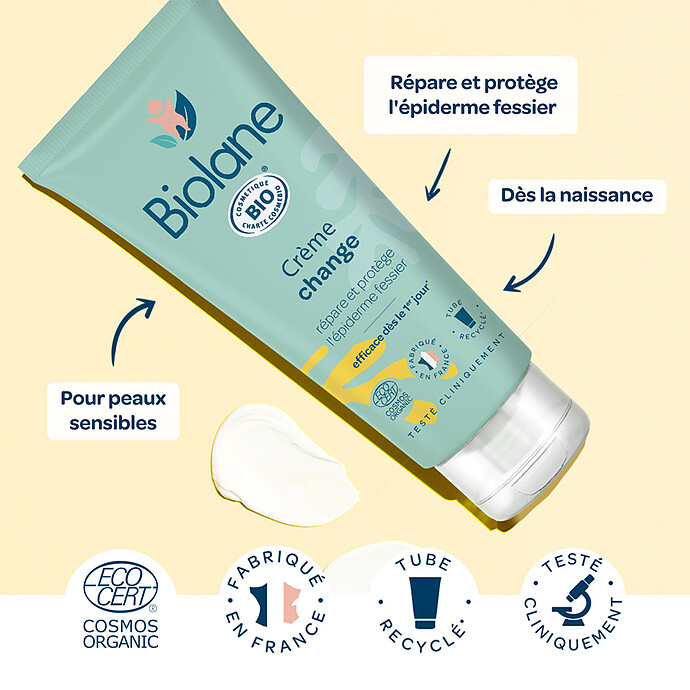 Achat Crème Change Biologique - 100 ml