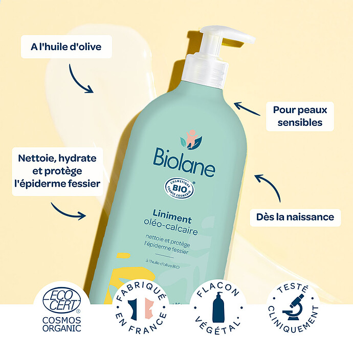 Achat Liniment Oléo-calcaire Biologique - 500 ml