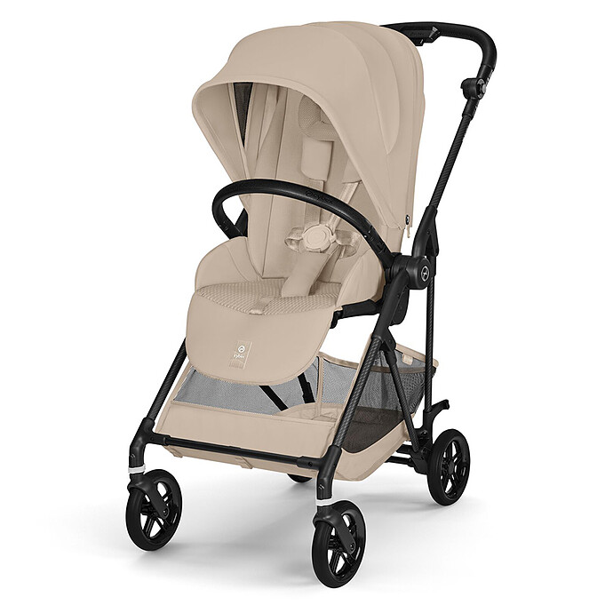 Poussette Citadine Melio 2026 Châssis Carbon - Almond Beige Cybex