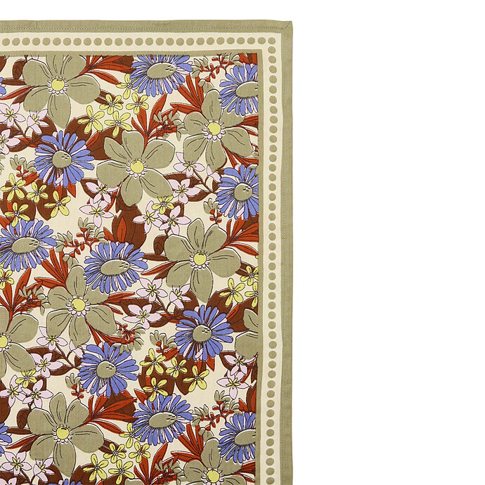 Big Foulard Latika Bouquet - Macadamia Apaches