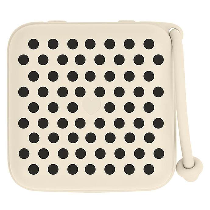 Boîte à Sucettes Polka - Ivory & Black Bibs