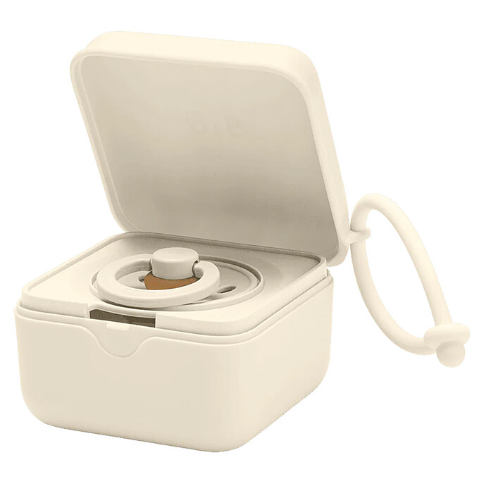 Boîte à Sucettes Polka - Ivory & Black Bibs