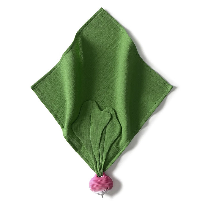 Doudou Ramona le Radis Oli & Carol