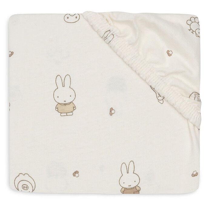 Drap Housse Jersey Miffy Family Farm - 70-75 x 140-150 cm Jollein