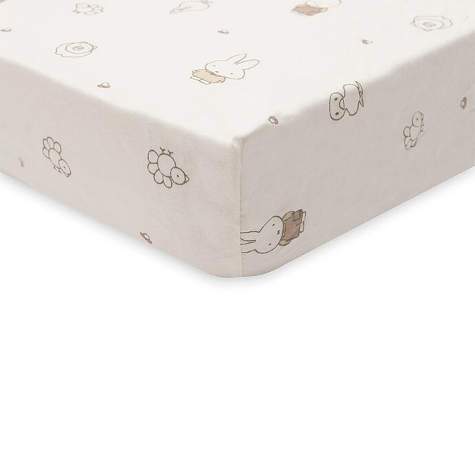 Avis Drap Housse Jersey Miffy Family Farm - 60 x 120 cm