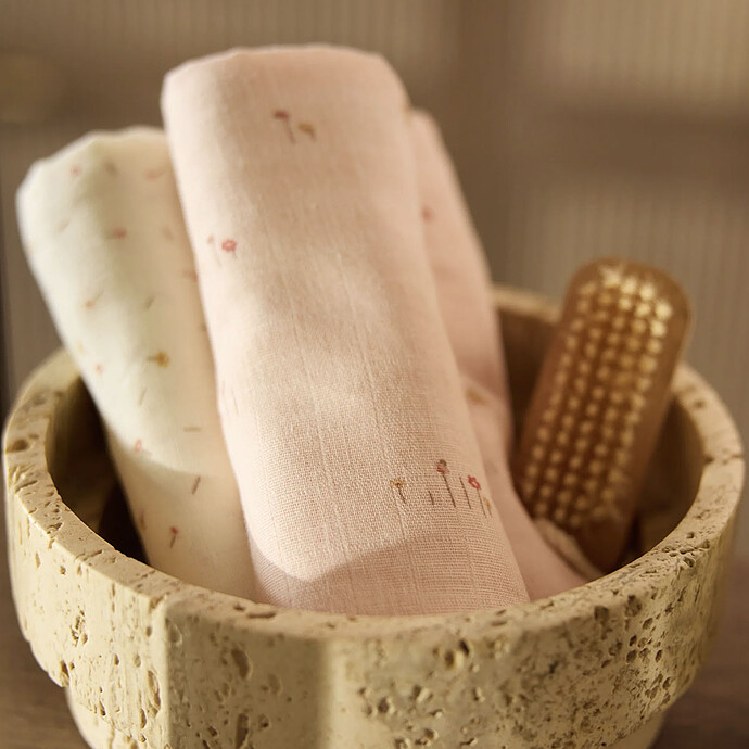 Avis Lot de 3 Langes Gaze de Coton - Pretty Picnic