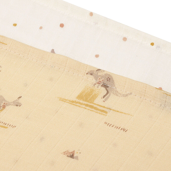 Lot de 3 Langes Gaze de Coton - Kangaroots pas cher