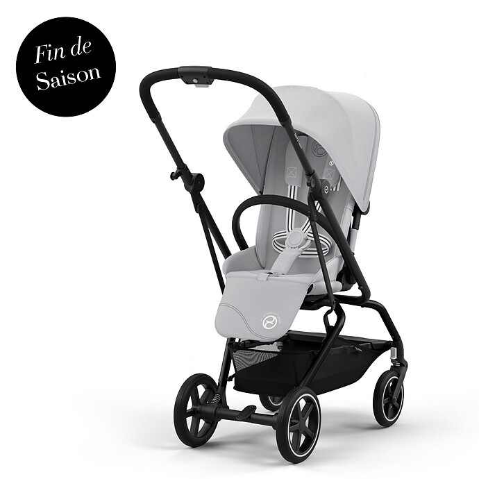 Poussette Compacte Eezy S Twist+2 Châssis Black - Fog Grey Cybex