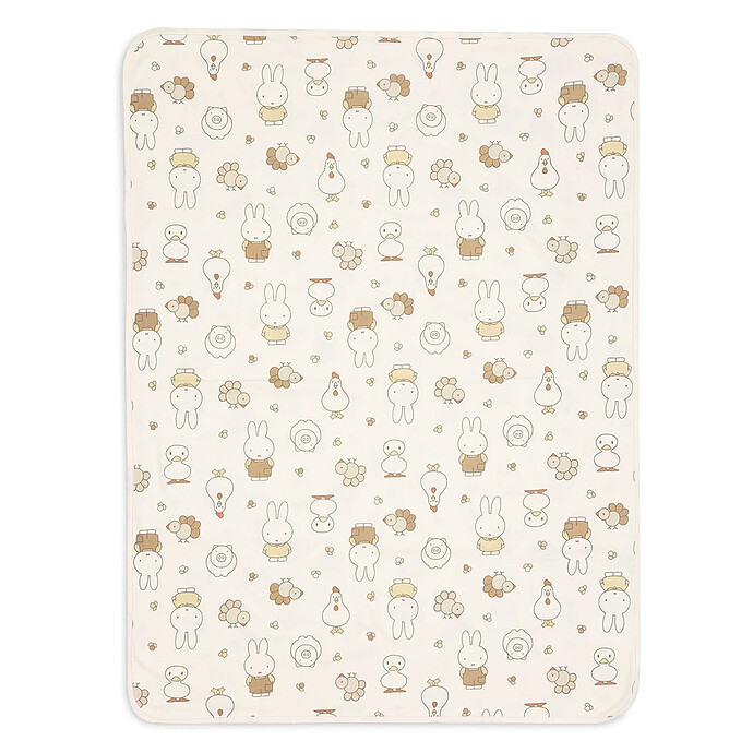 Couverture Berceau Jersey - Miffy Family Farm Jollein
