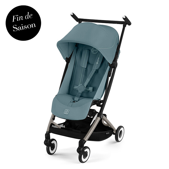 Poussette Ultra-compacte Libelle Châssis Taupe - Stormy Blue Cybex