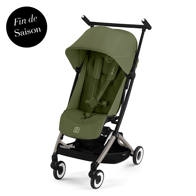 Poussette Ultra-compacte Libelle Châssis Taupe - Moss Green Cybex