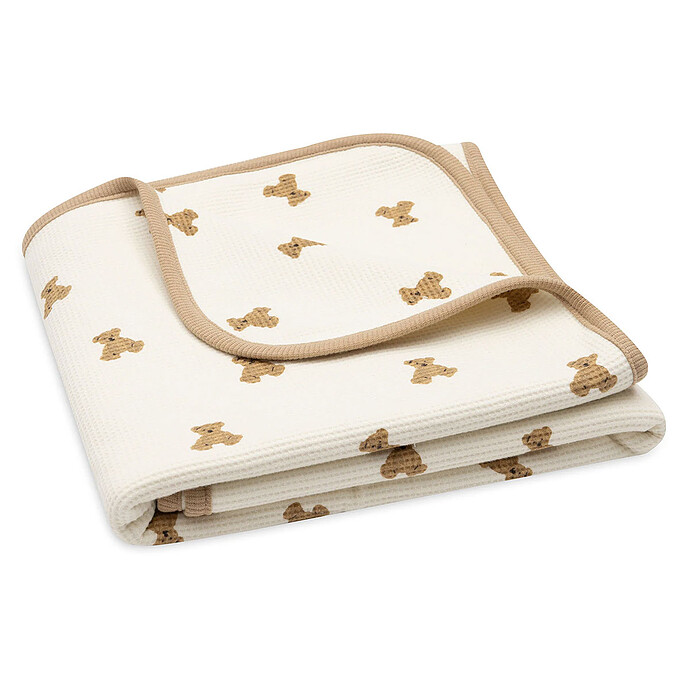 Avis Couverture Berceau Jersey Little Waffle - Mini Teddy Bear