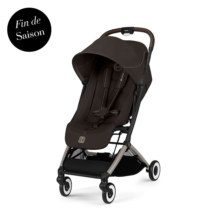 Poussette de Voyage Ultra-compacte Orfeo Châssis Taupe - Chocolate Brown  Cybex
