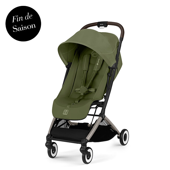 Poussette de Voyage Ultra-compacte Orfeo Châssis Taupe - Moss Green Cybex