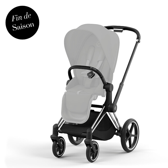 Châssis et Structure de Siège Priam 4 - Chrome Black Cybex