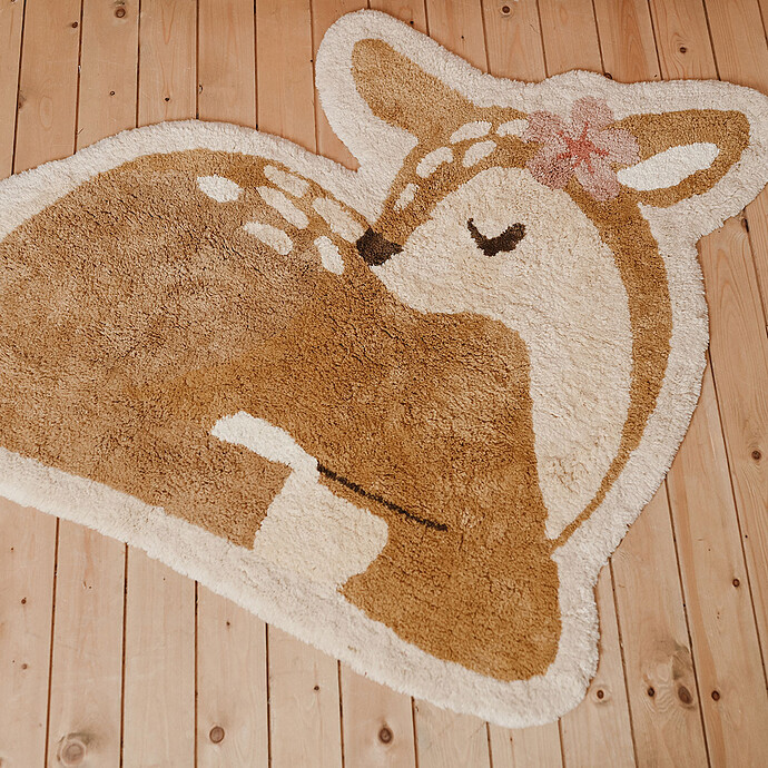 Tapis Fairy Garden Faon - 103 x 110 cm Little Dutch